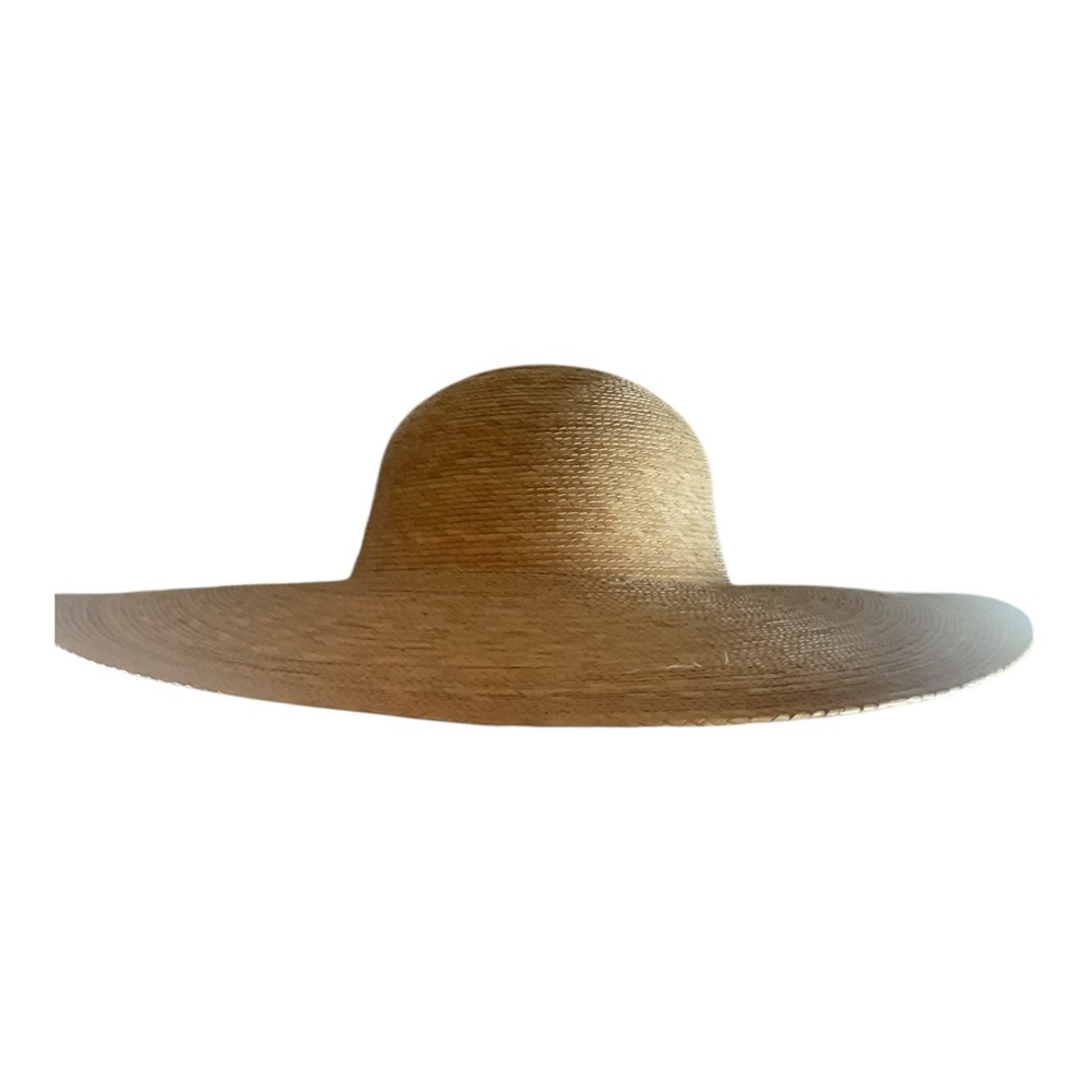 Women’s Natural Wide Brim Raffia Hat Size Large